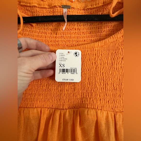 Free people orange mini dress - Picture 4 of 8